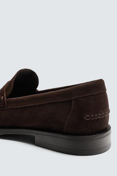 LIMITED EDITION SPLIT SUEDE LOAFERS - Brown by Zara - Image 2