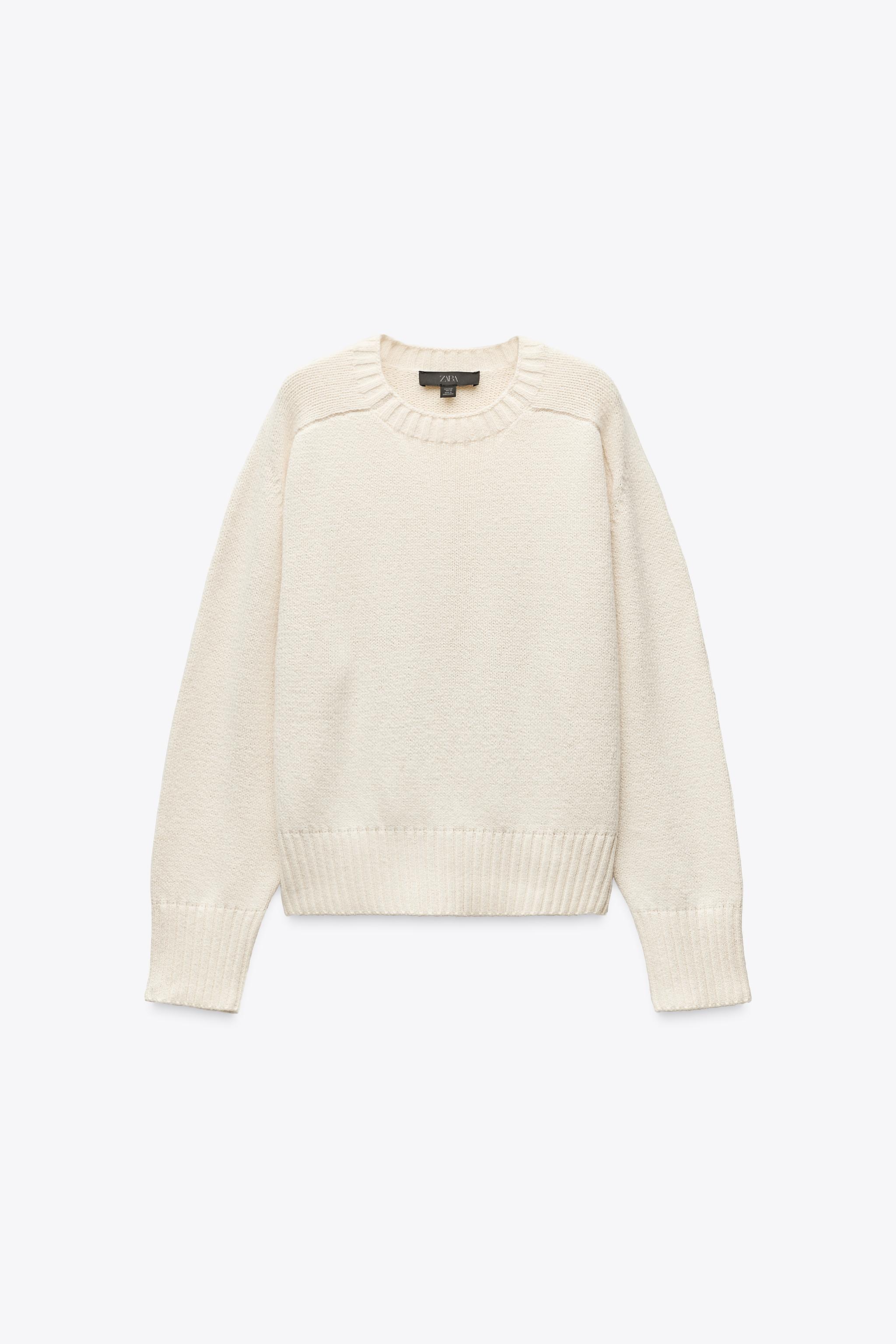 BASIC KNIT SWEATER - Ecru | ZARA United States
