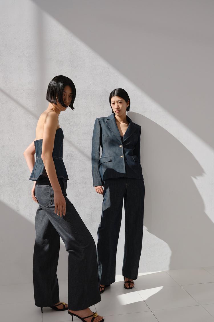 デニムブレザー ZWコレクション - ブルー | ZARA Japan / 日本