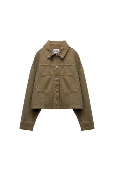 CROPPED DENIM OVERSHIRT