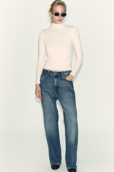 JERSEY PUNTO BOTONES - Crudo de Zara - Imagen 0