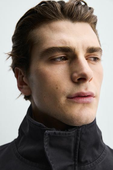 PARKA REGULAR FIT EN COTON - Bleu marine foncé de Zara - Image 5