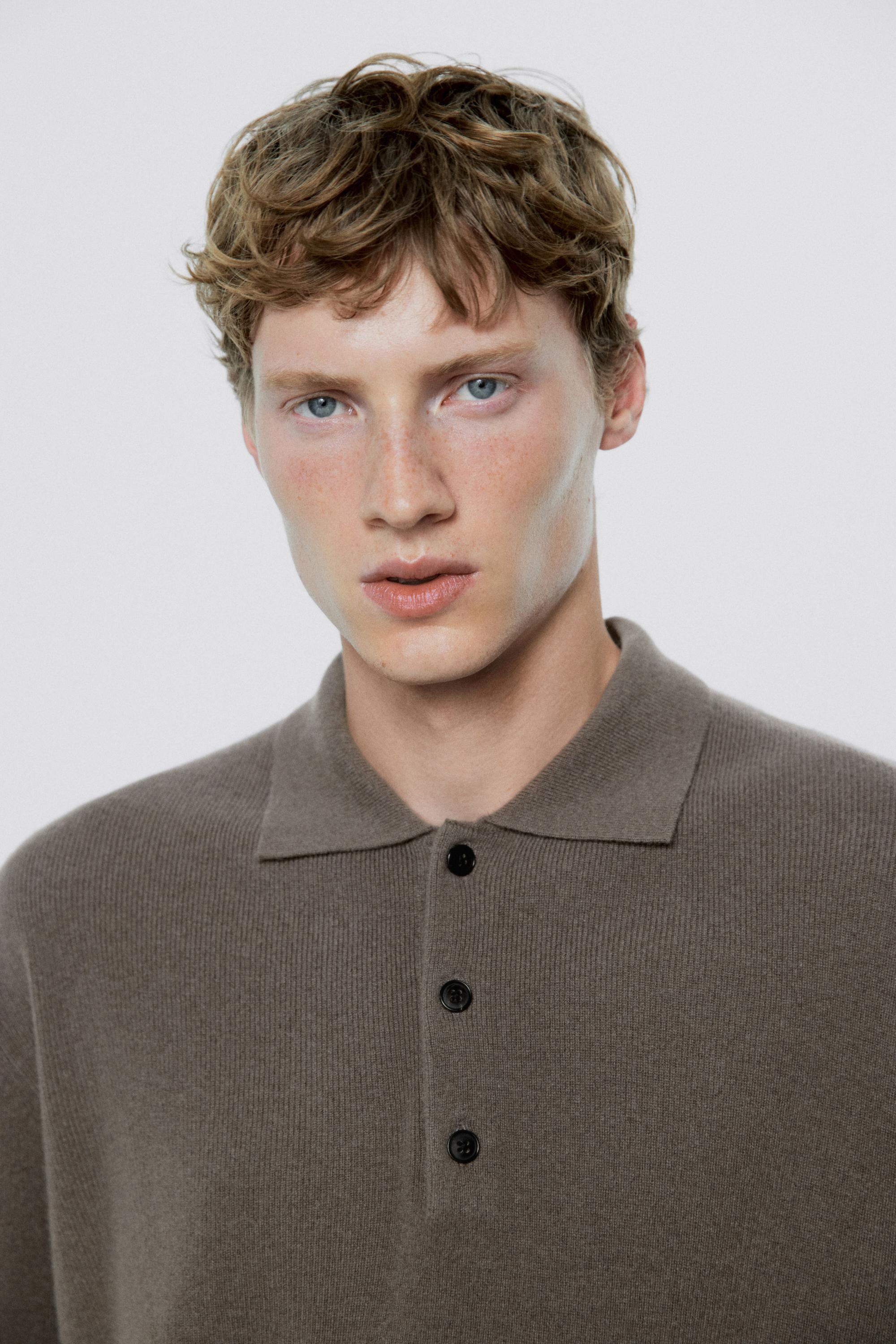 100% wool knit polo sweater - LIMITED EDITION