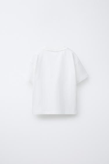 ANIMAL EMBROIDERED T-SHIRT - White by Zara - Image 1
