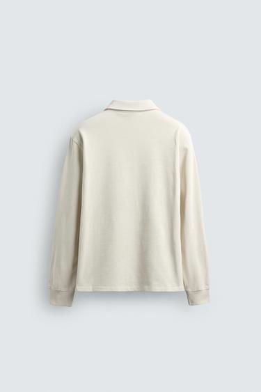 POLO REGULAR FIT - Blanc cassé de Zara - Image 7