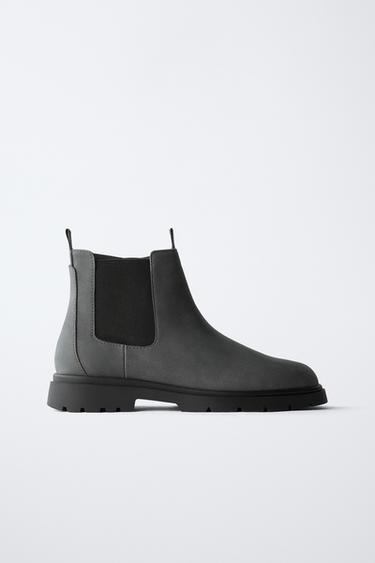 STRETCH ANKLE BOOTS - Grey by Zara