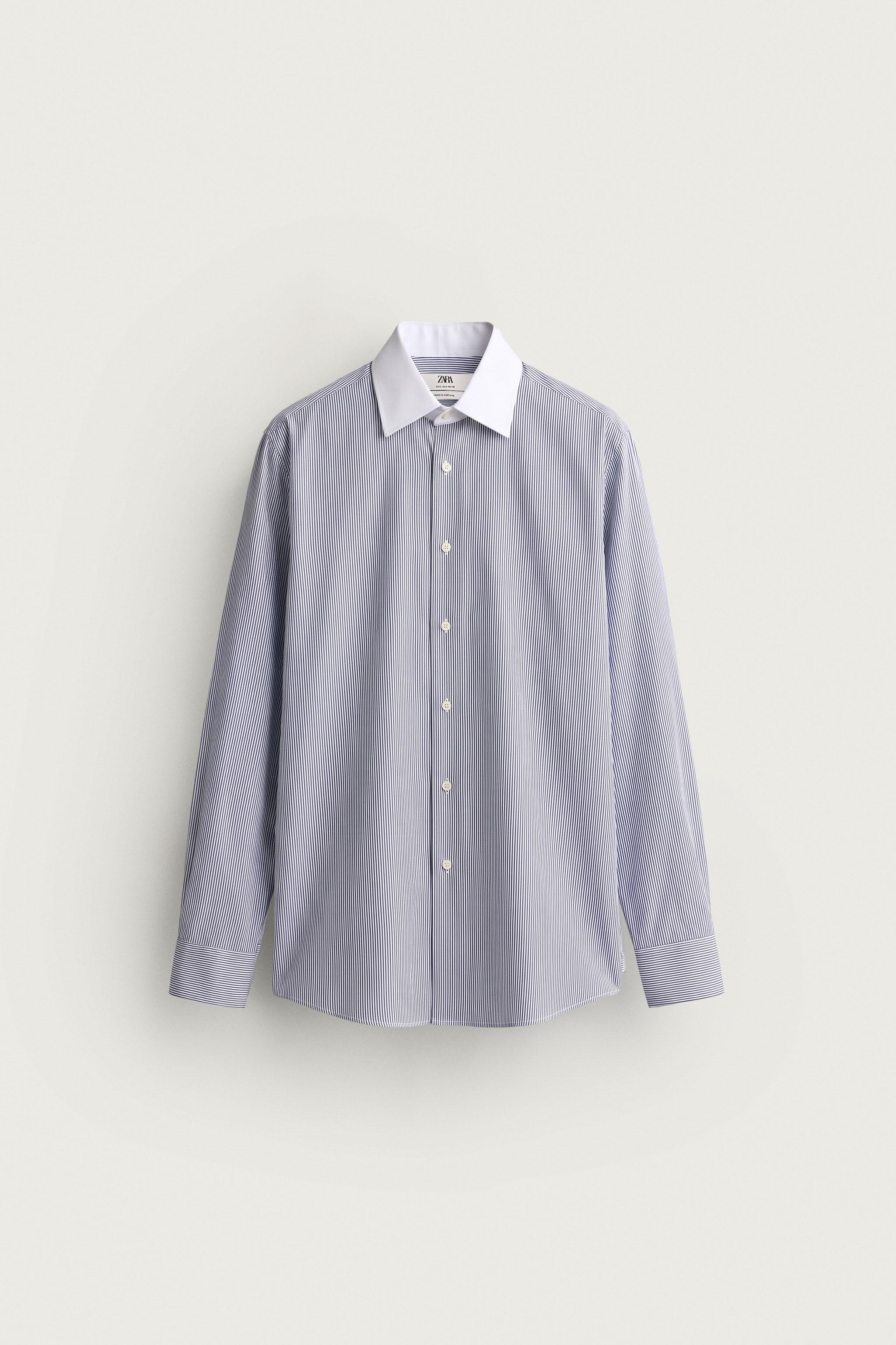 CAMISA RAYAS CONTRASTE SANTA EULALIA BARCELONA 1843 X ZARA