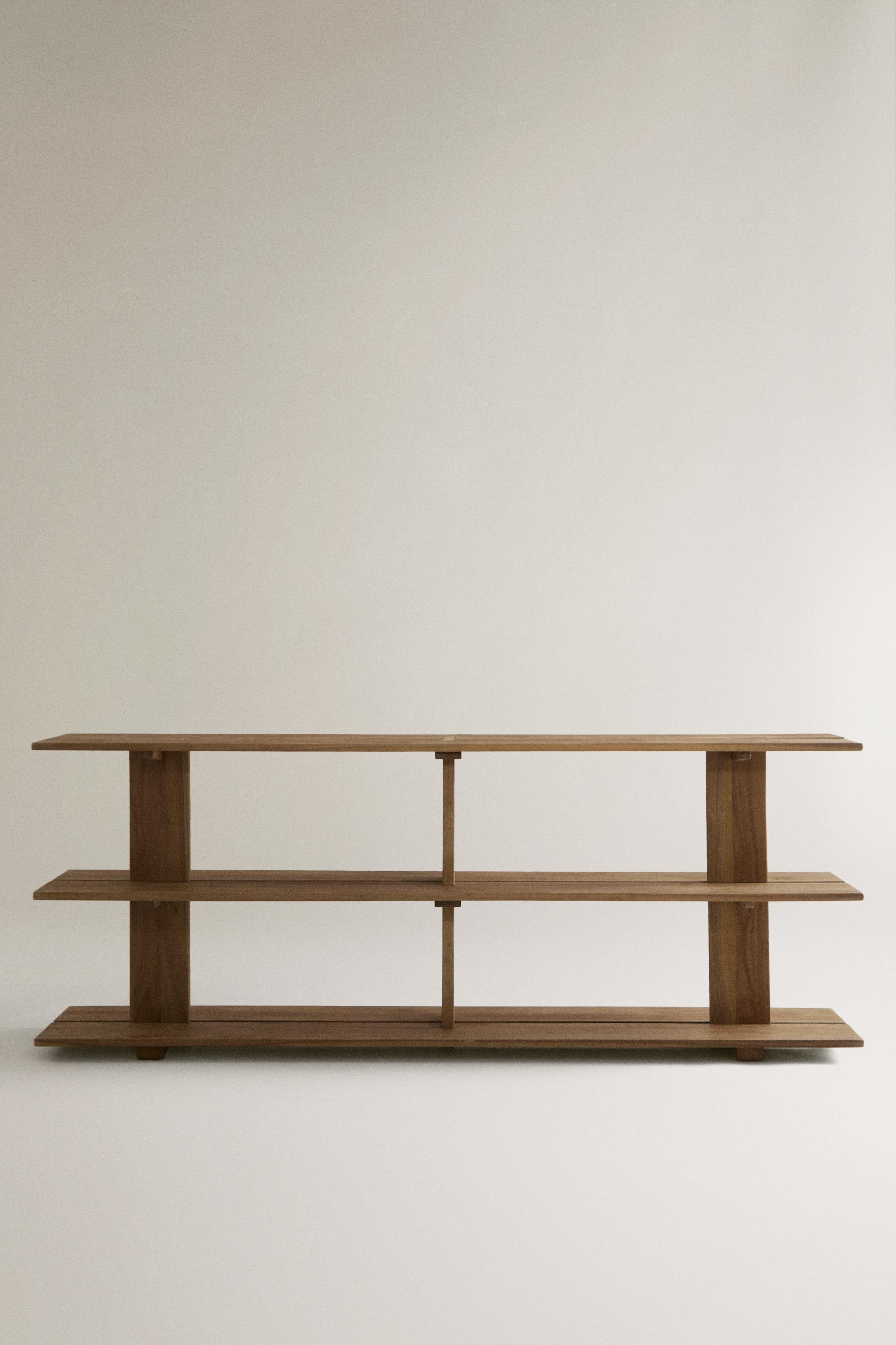 ÉTAGÈRE BOIS D'ORME TROIS TABLETTES