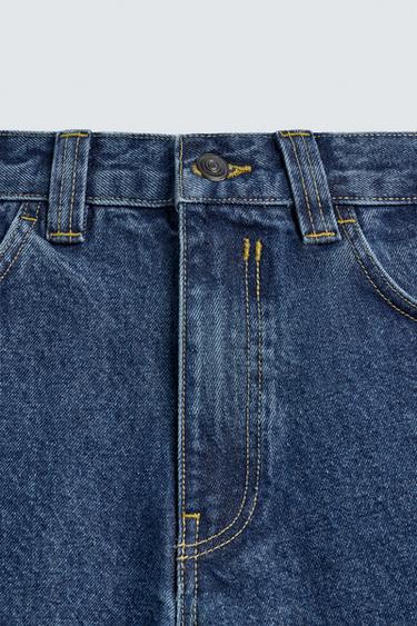 BARREL FIT JEANS WITH TWISTED SEAM - Blue by Zara - Image 9