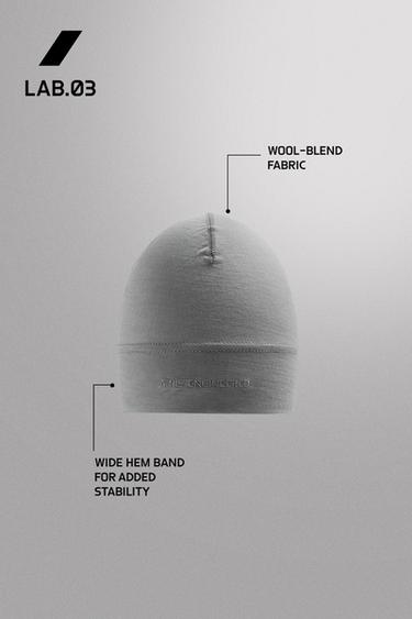 BONNET BEANIE RUNNING MÉLANGE LAINE - Gris perle de Zara - Image 2