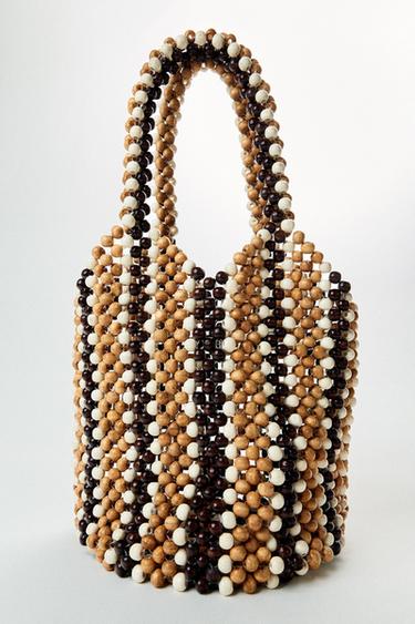 BEADED SHOULDER BAG - Multicoloured by Zara