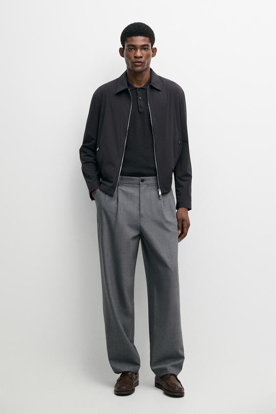 Zara Lightweight short jacket - Navy blue - Image 0