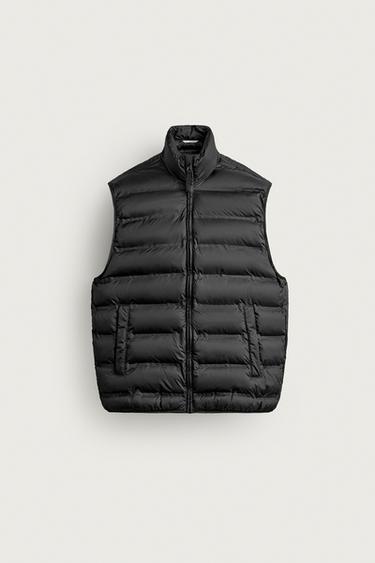 COLETE ACOLCHOADO LEVE IMPERMEÁVEL - Preto da Zara