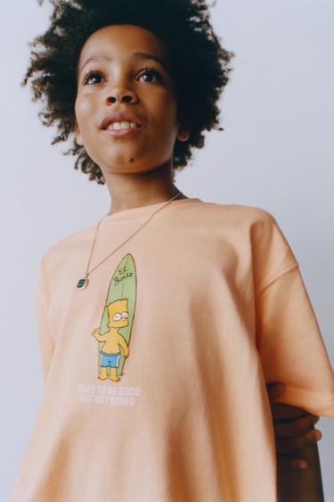 Zara BART THE SIMPSONS ™ MATT GROENING T-SHIRT - Orange