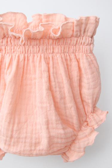 CULOTTE TEXTURÉE UNIE - Pêche de Zara - Image 2