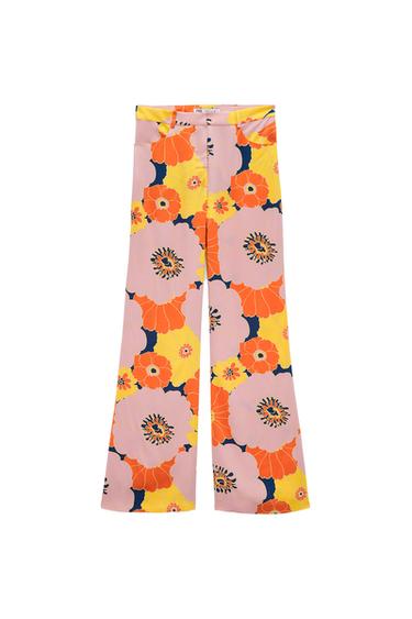 FLORAL PRINT TROUSERS