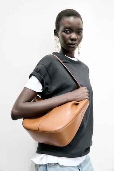 Zara GATHERED SHOPPER - Dark tan