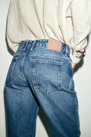 JEANS Z1975 DROITS TAILLE BASSE LONGUEUR MAXI - Bleu de Zara - Image 7
