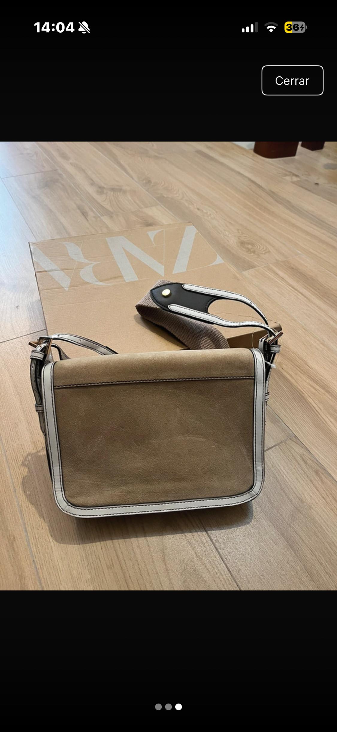 SPLIT SUEDE MIDI CROSSBODY BAG - Image 3