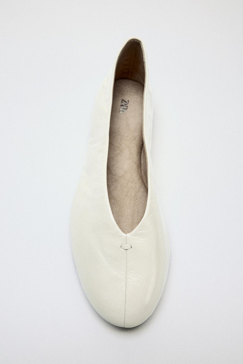 FLAT LEATHER BALLET FLATS