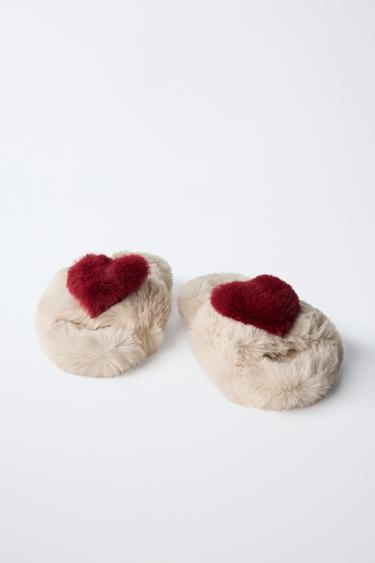 PANTOUFLE COEUR - Blanc écru de Zara - Image 2