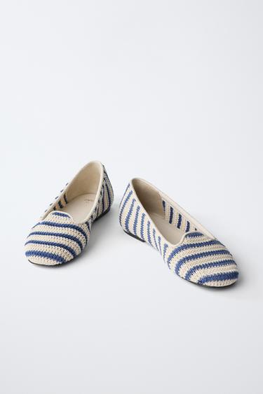 BALLERINES EN CROCHET - Bleu de Zara - Image 2