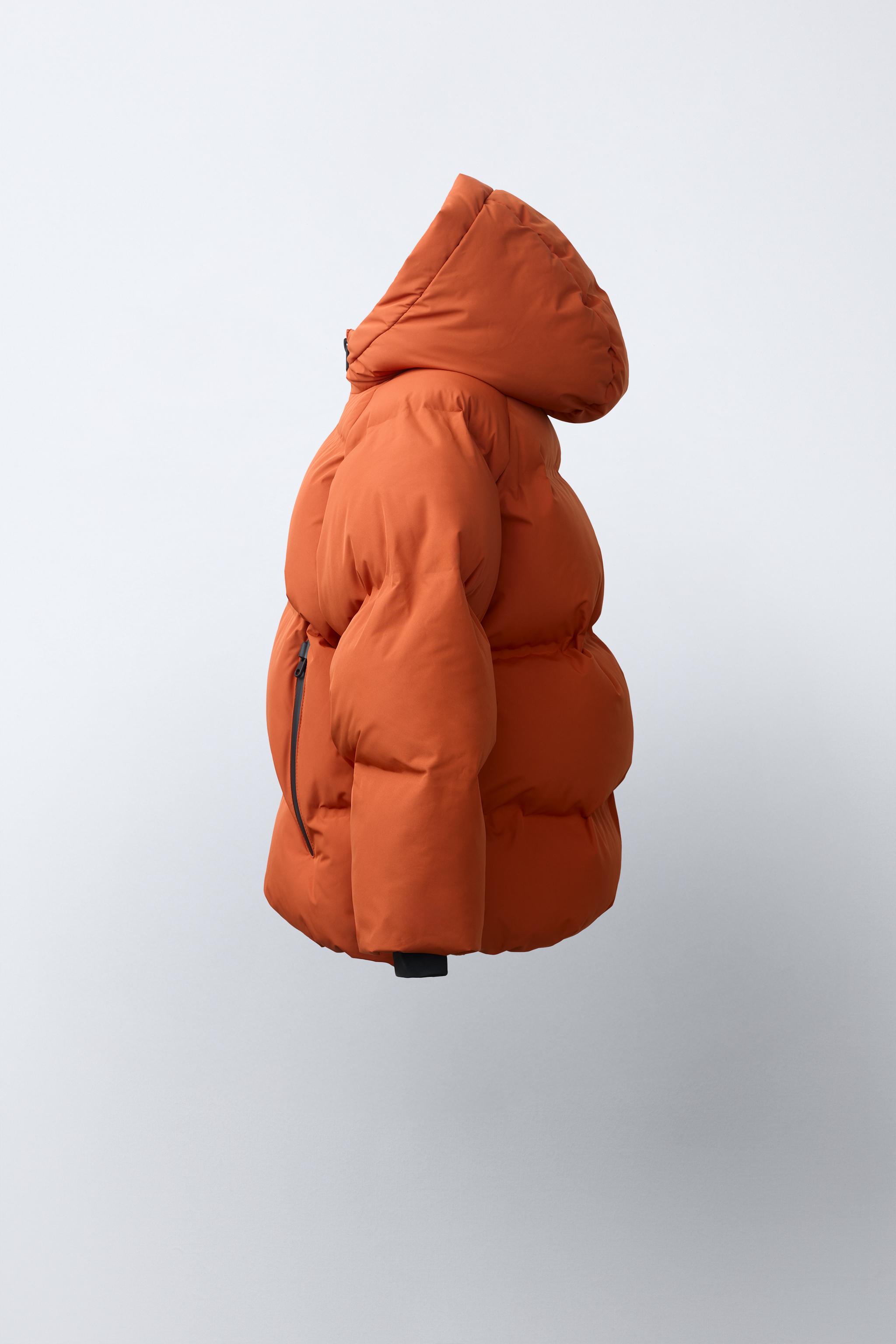 WATER-REPELLENT HOODIE PUFFER COAT