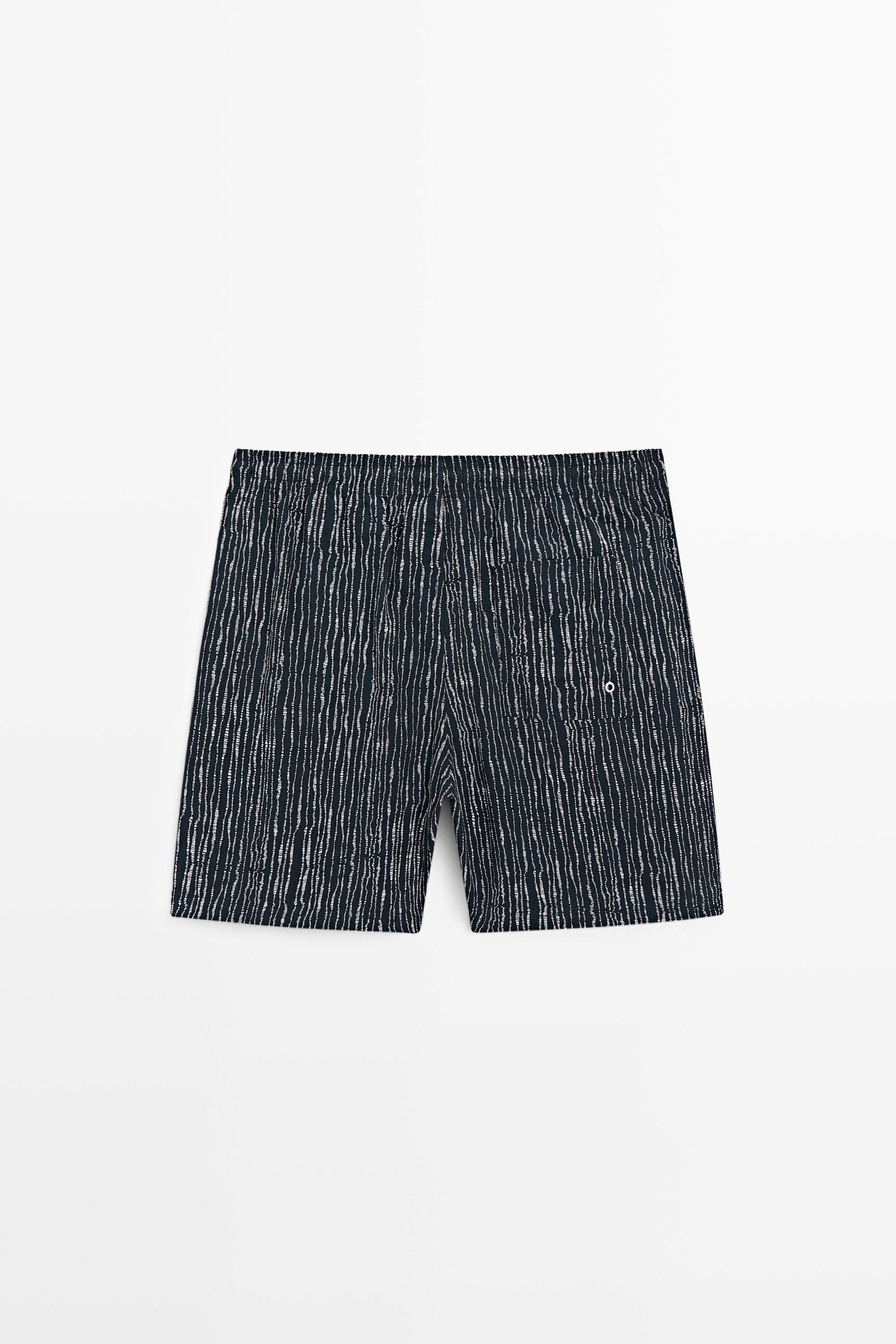 Printed swimming trunks
