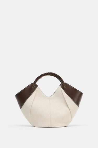 トップステッチクロスボディバッグライトベージュZaraのトップステッチクロスボディバッグ - ライトベージュ 