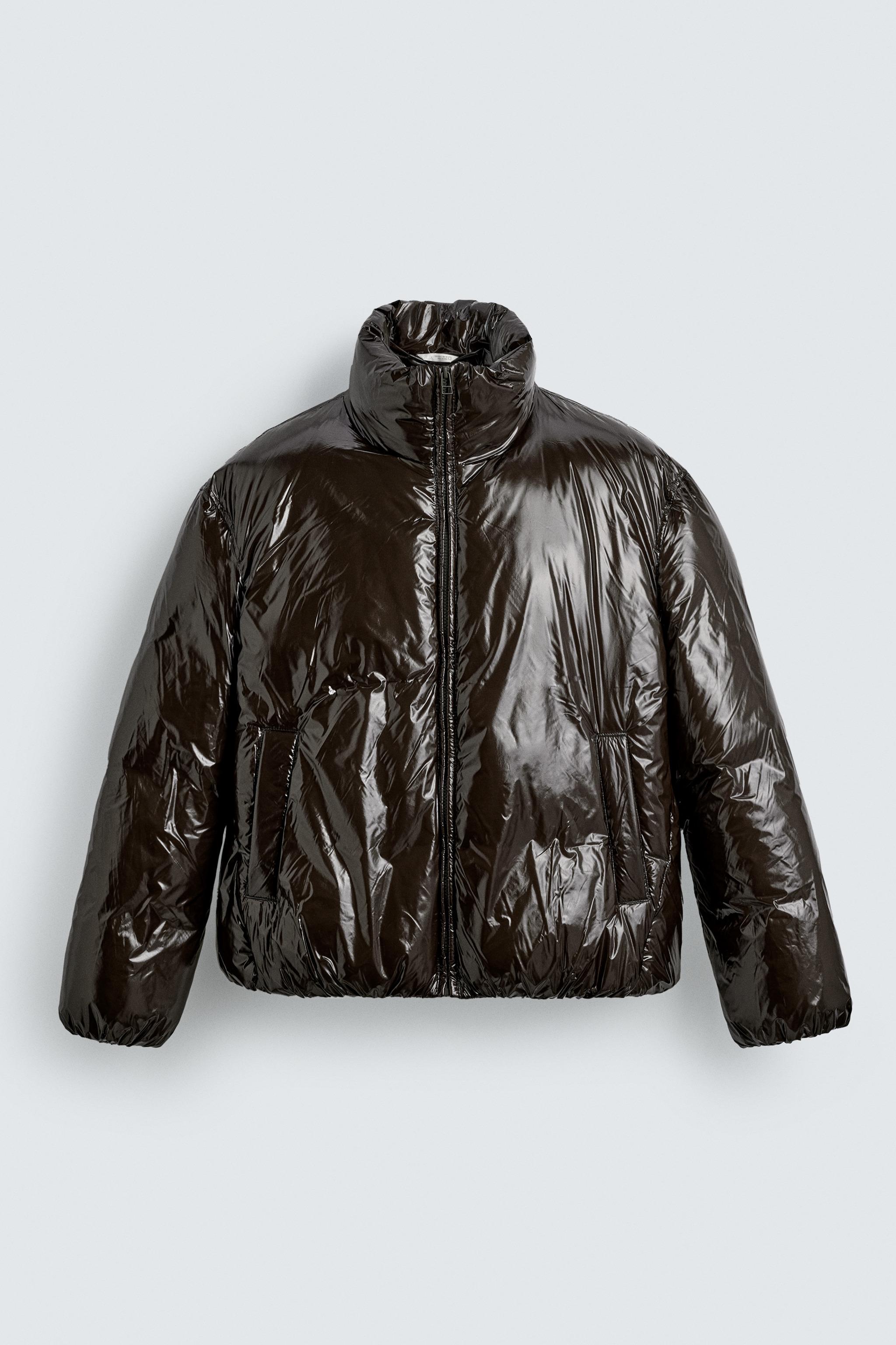 SHINY PUFFER JACKET - Dark green | ZARA United States