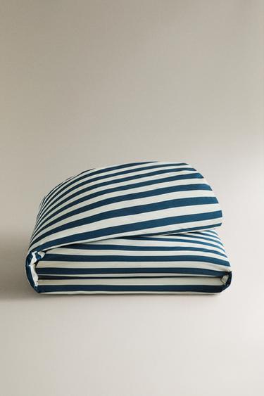 HOUSSE DE COUETTE ENFANT RAYURES X THE ANIMALS OBSERVATORY - Bleu marine de Zara - Image 4