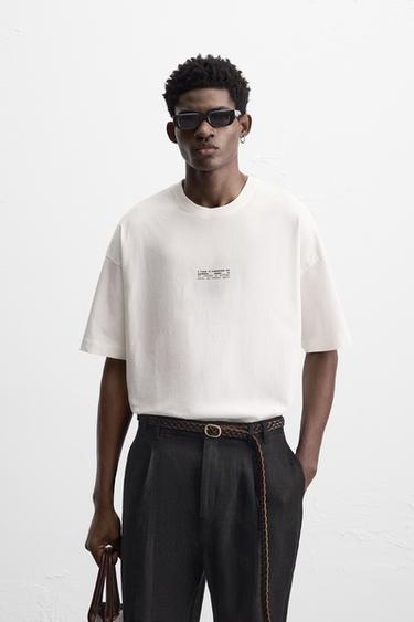 PRINTED GRAPHIC T-SHIRT - White by Zara