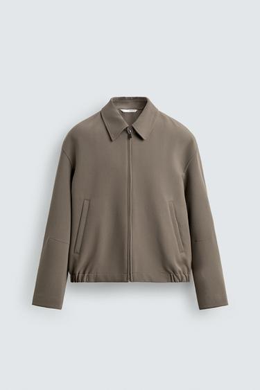 КУРТКА СВОБОДНОГО КРОЯ КОМФОРТ — СЕРЫЙ от Zara