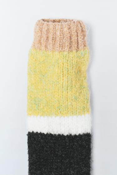 CHAUSSETTES HAUTES EN MAILLE ÉDITION LIMITÉE - Multicolore de Zara - Image 1
