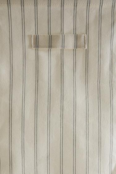 STRIPED LAUNDRY HAMPER - Sea green by Zara - Image 3