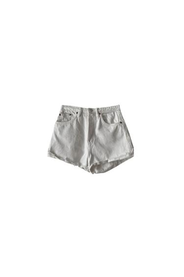 SHORT EN JEAN BLANC