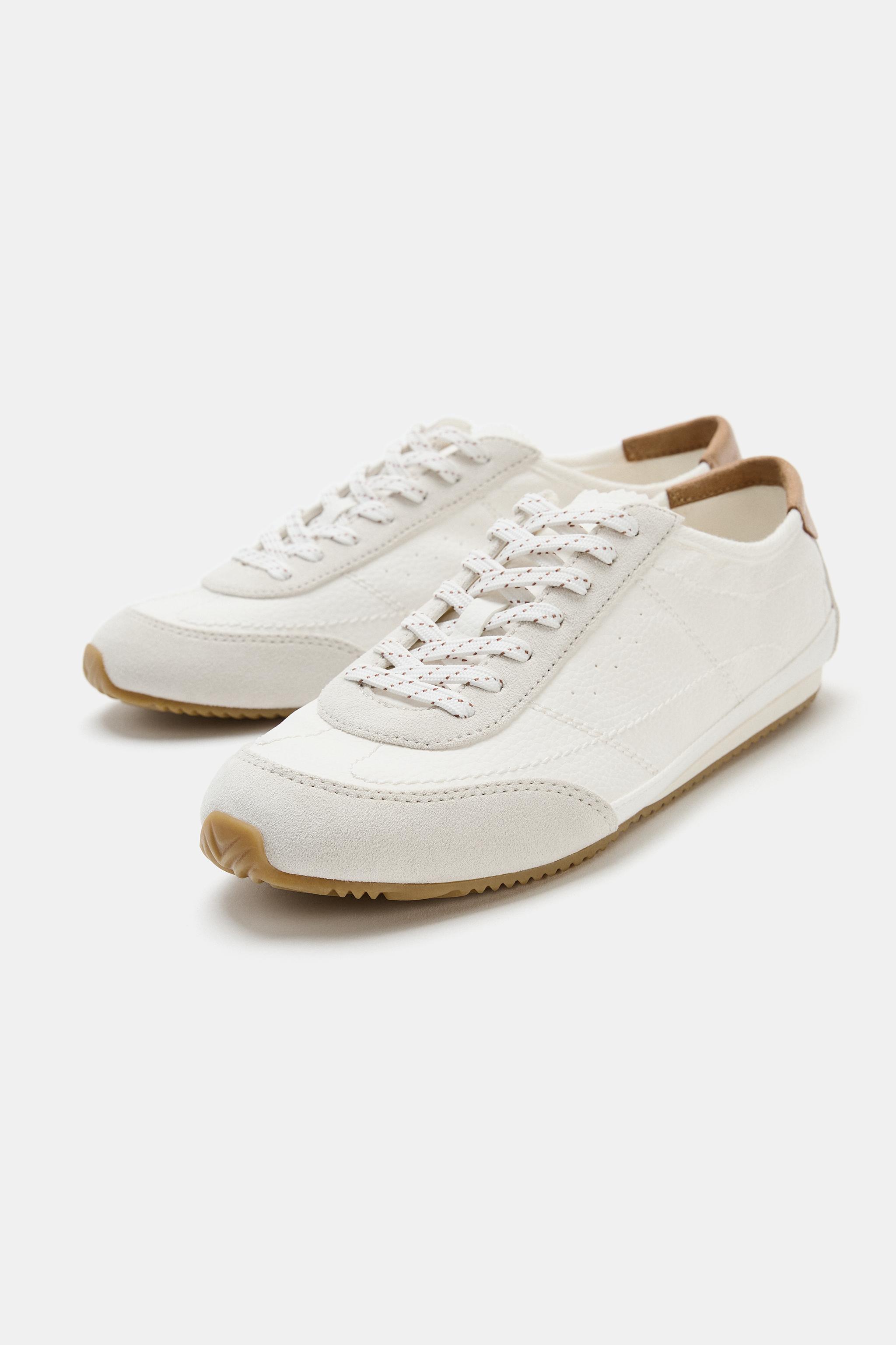 Женские кроссовки Zara DERBY SNEAKERS WITH HEEL DETAIL — фото 4