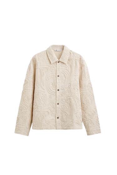 OVERSHIRT WITH RAISED EMBROIDERY