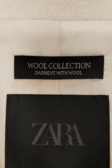 ZW COLLECTION SHORT WOOL TRENCH COAT - Ecru by Zara - Image 8