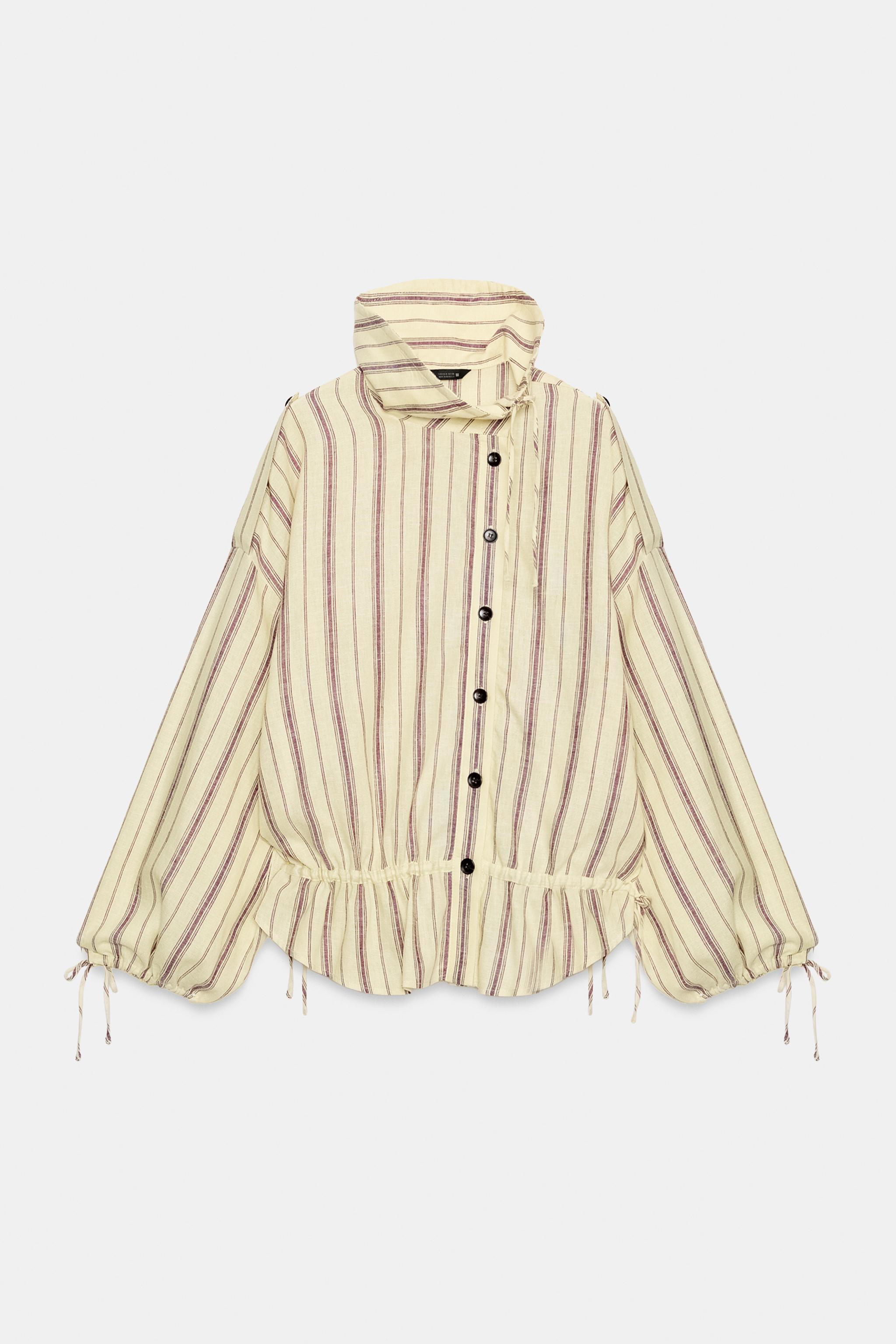 STRIPED LINEN JACKET