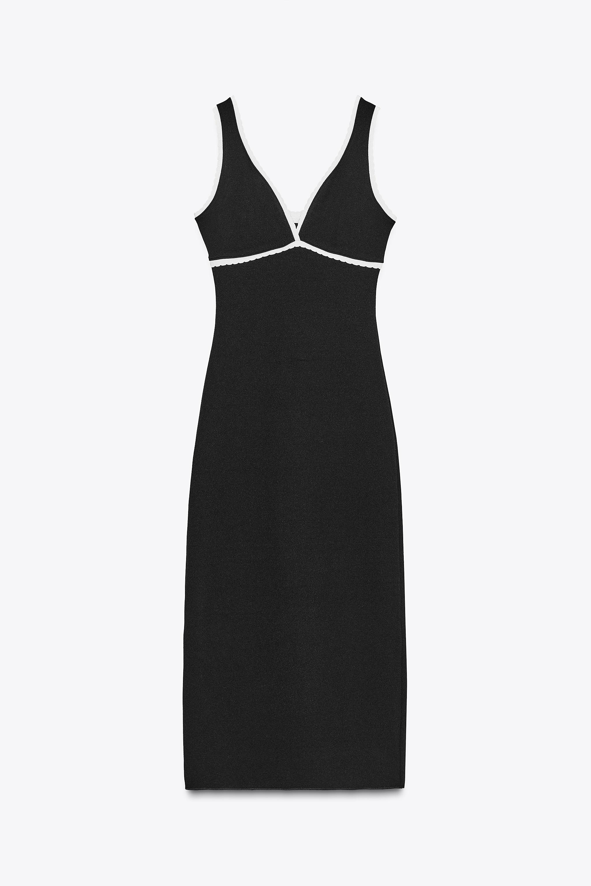 CONTRAST LONG DRESS