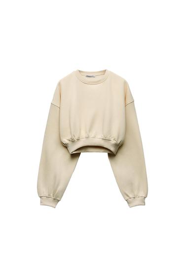 BASIC CROPPED SWEATSHIRT