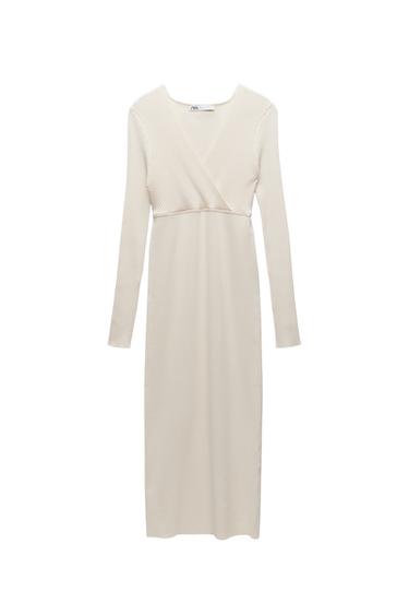 KNIT MIDI DRESS