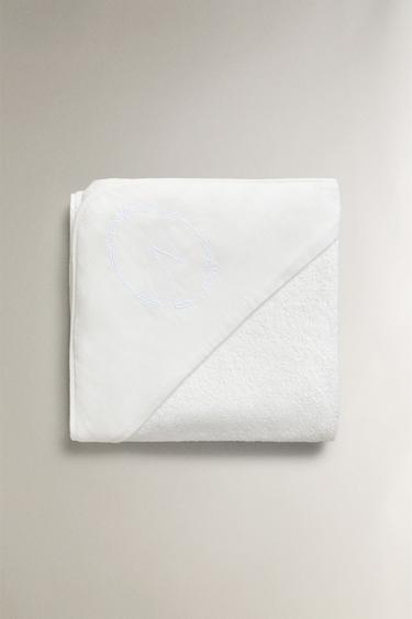 CAPA DE BANHO PARA BEBÊ DE GAZE COM LETRAS -  da Zara