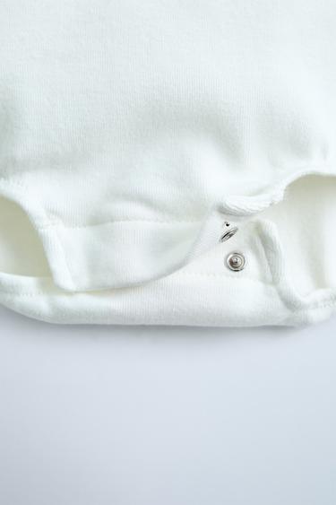 BODY COL BRODÉ - Blanc cassé de Zara - Image 3