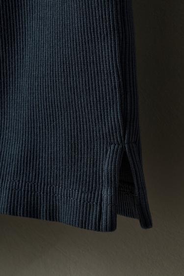 RIBBED TANK TOP X SR_A - Navy blue by Zara - Image 3