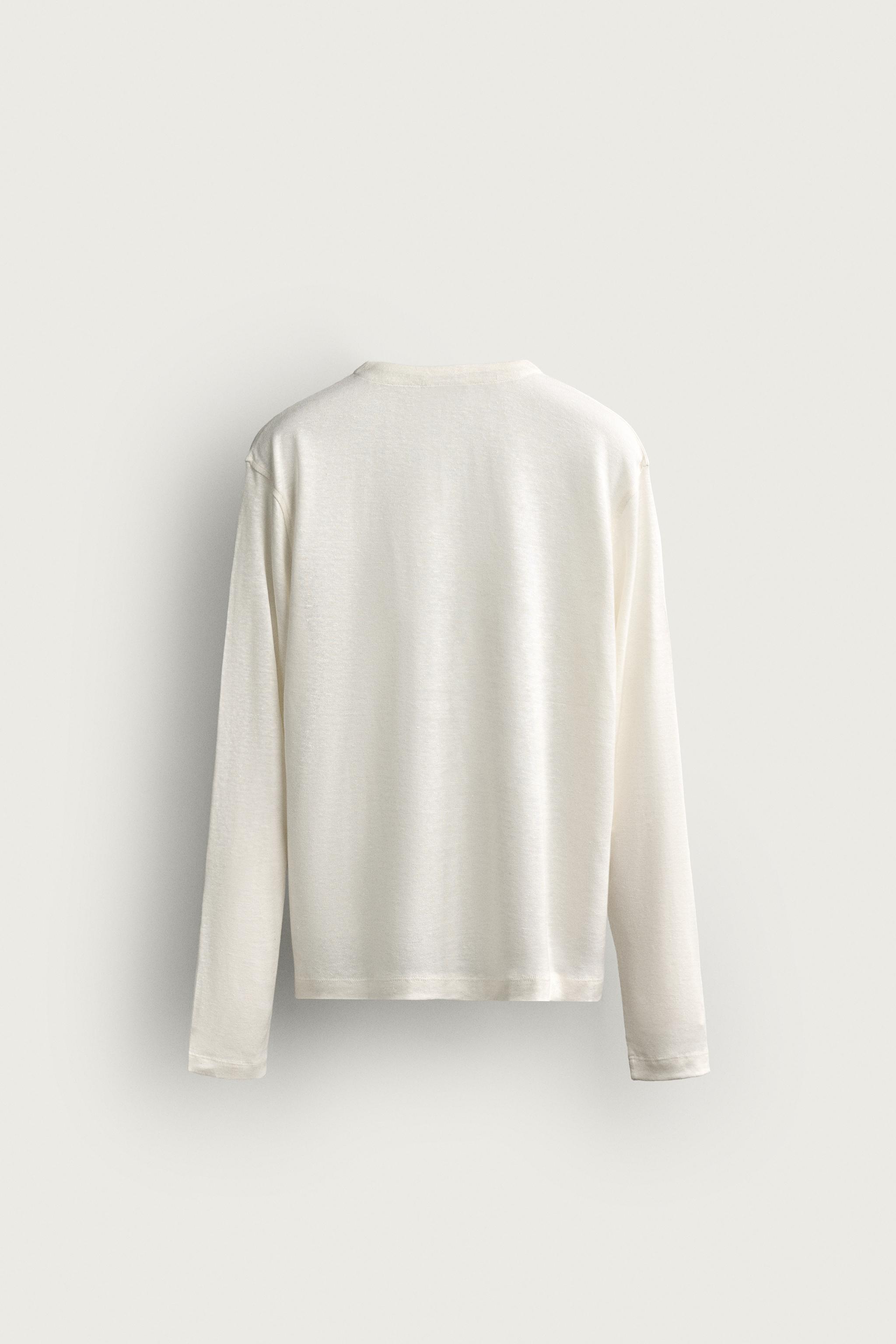 HEMP-VISCOSE HENLEY SHIRT