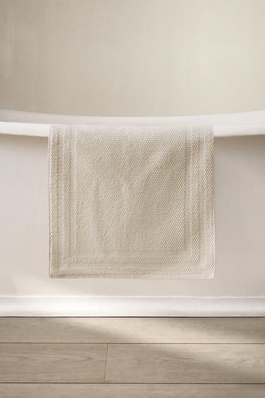 ALFOMBRA BAÑO ALGODÓN ANTIDESLIZANTE - Marfil de Zara