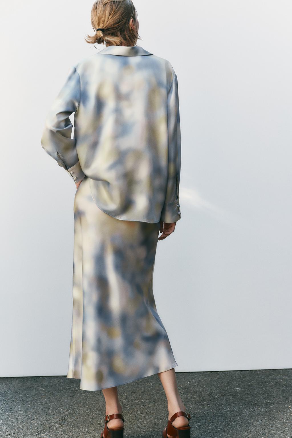 Thumbnail image for SATIN TIE-DYE SKIRT