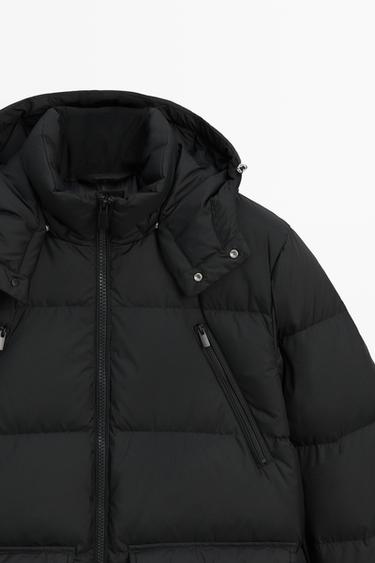 Down jacket with pocket detail — Anthracite Gray 2